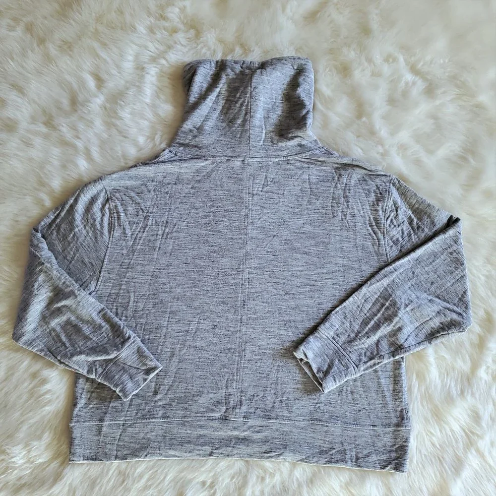 Athleta Coaster Luxe Cowl Neck Pullover Sweatshirt in Heather Gray Size XL - Picture 4 of 11